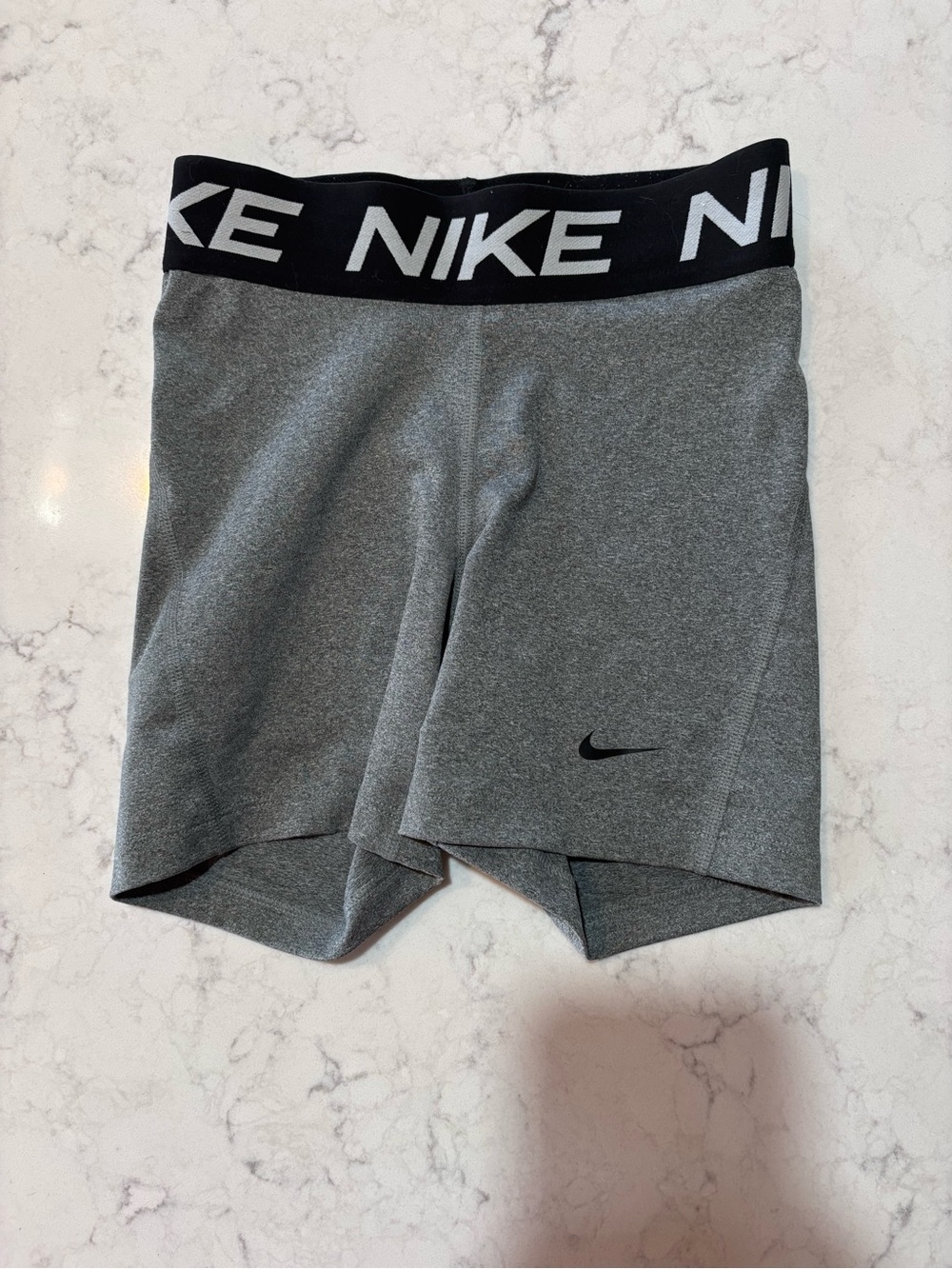 Nike Grey and Black Dri-FIT Training Shorts